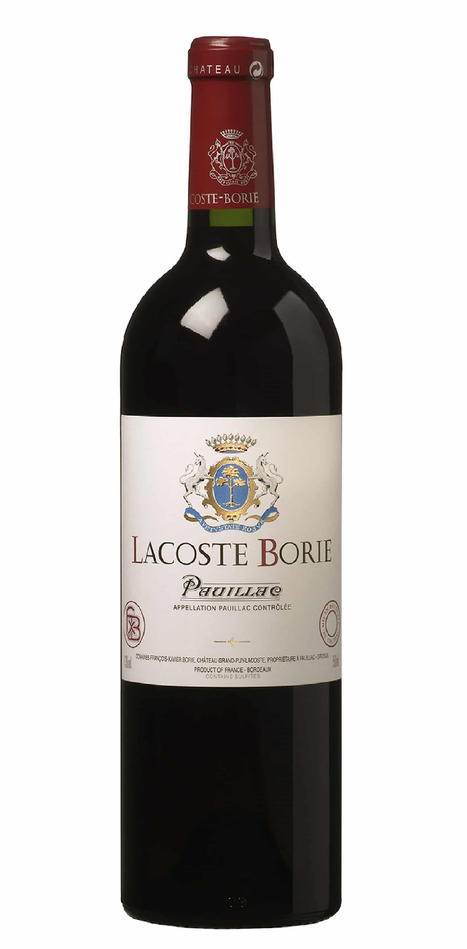 La Borie chateau lacoste red wine, 750ml