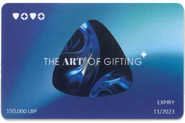 ABC gift card worth 150,000 LL