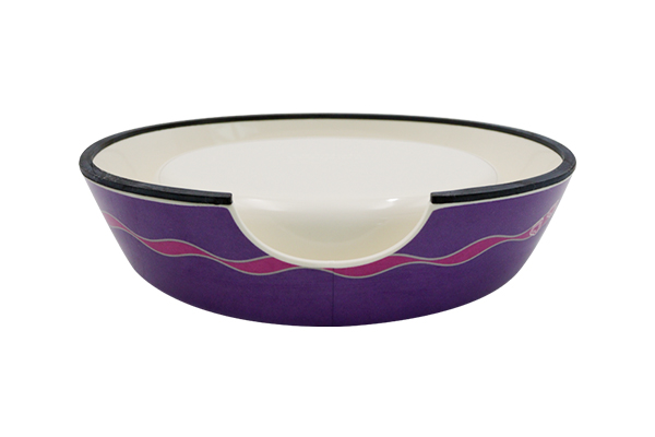Purple cat bowl