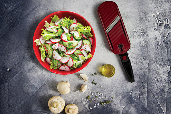 Borner Multi Slicer+Handle Wt Red Cb