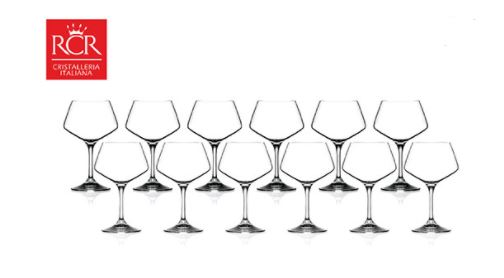 Crystal RCR 12pcs white wine glasses