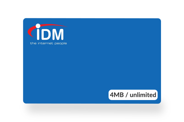 IDM DSL 4MB unlimited