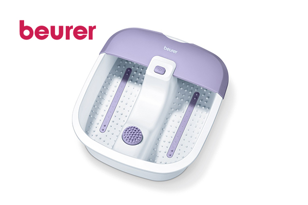 Beurer soothing foot spa: water heating, vibration massage and bubble massage