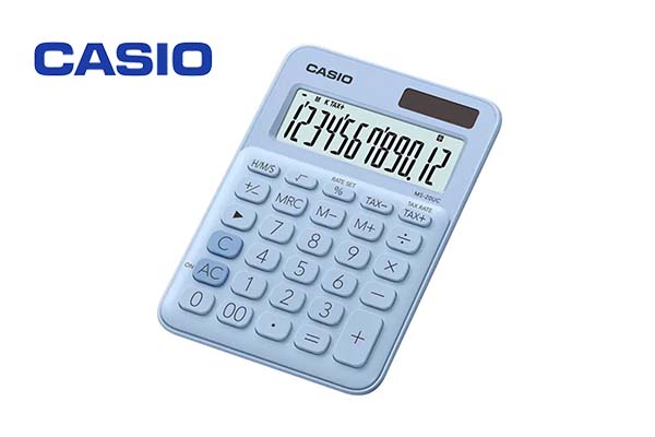 Casio Blue Calculator 12 digits