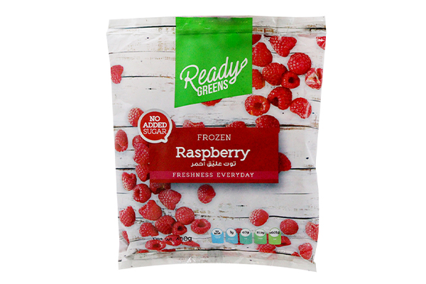 Ready greens frozen raspberries