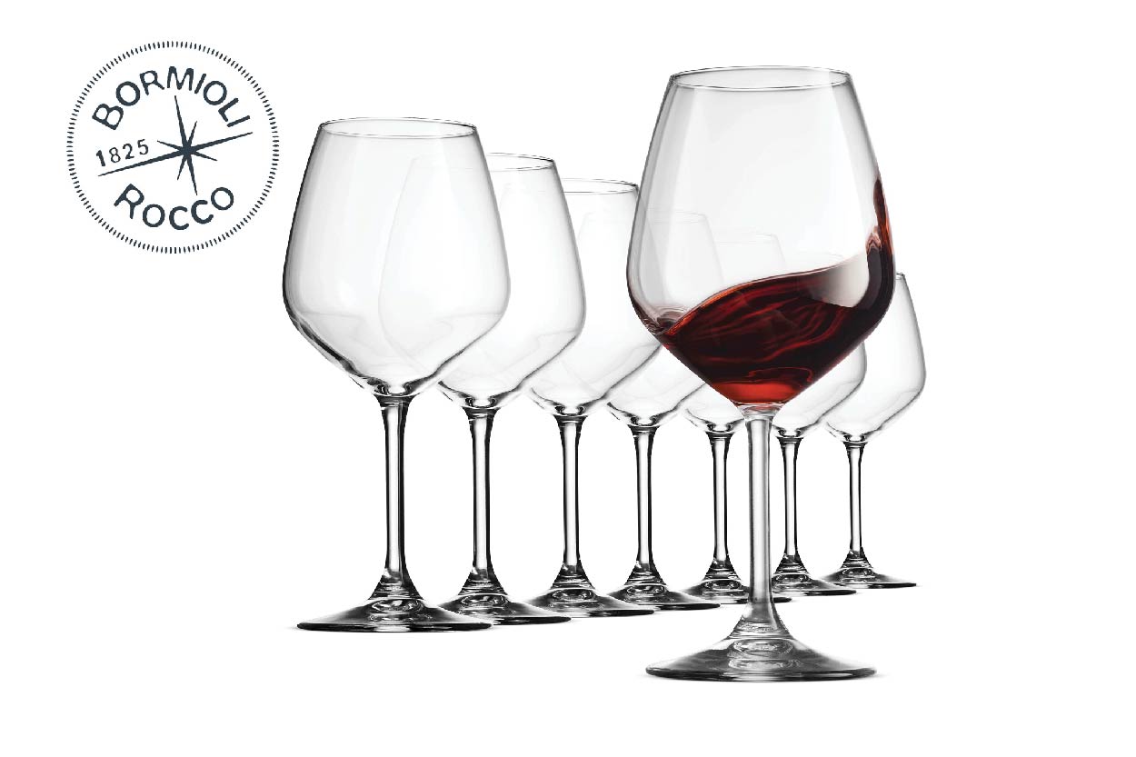 Bormili 12 red wine glasses