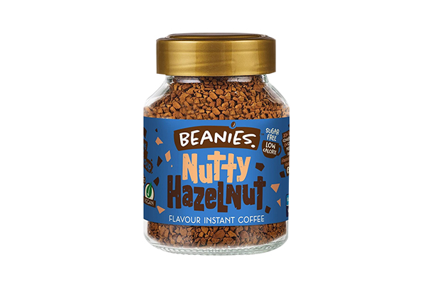 Instant coffee nutty hazelnut flavor