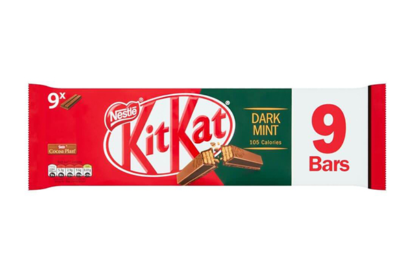 Kitkat 9 dark mint bars
